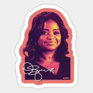 Octavia Spencer Signed Portrait Sticker